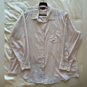 Men’s L/XL button down, grid design